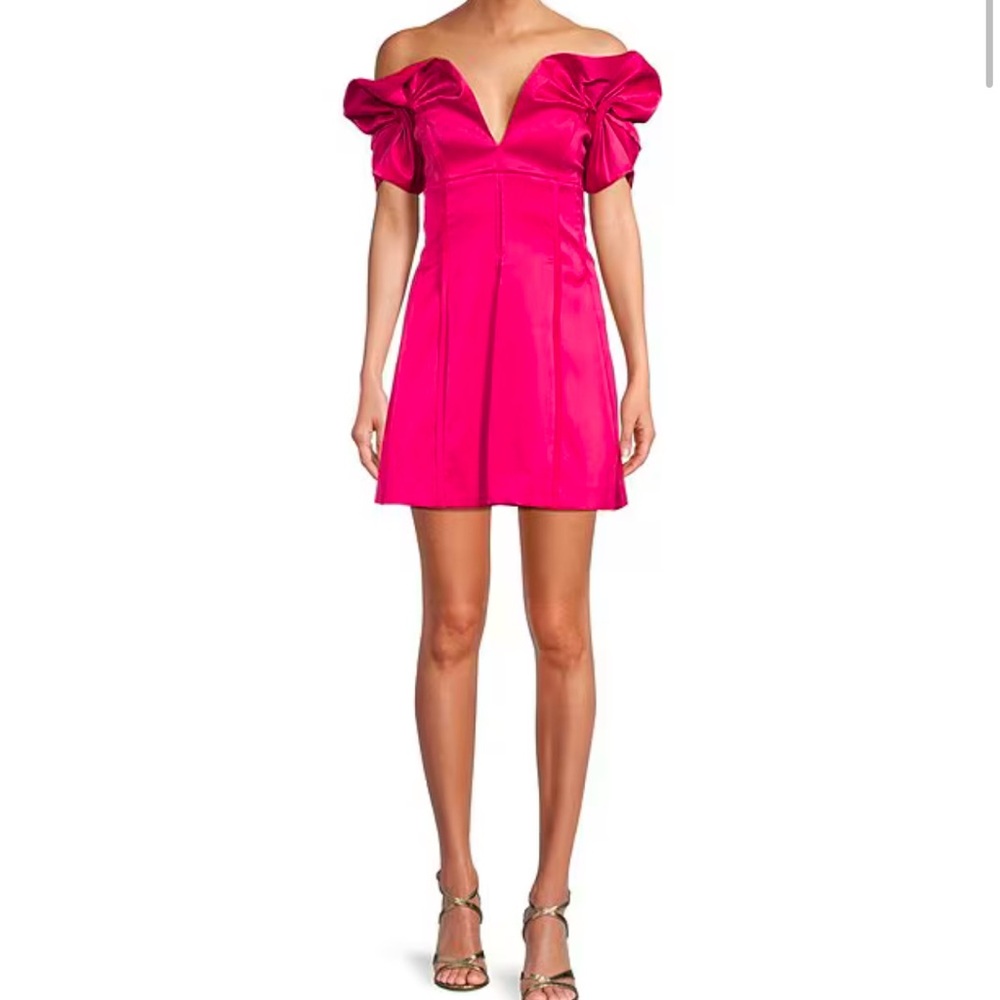 NWT Elegant Off-Shoulder Pink Dress